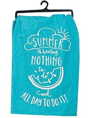 Kitchen Towel  Kay Dee Designs Size 26" x 26"Blue Summer Fun Nothing to Do Flour